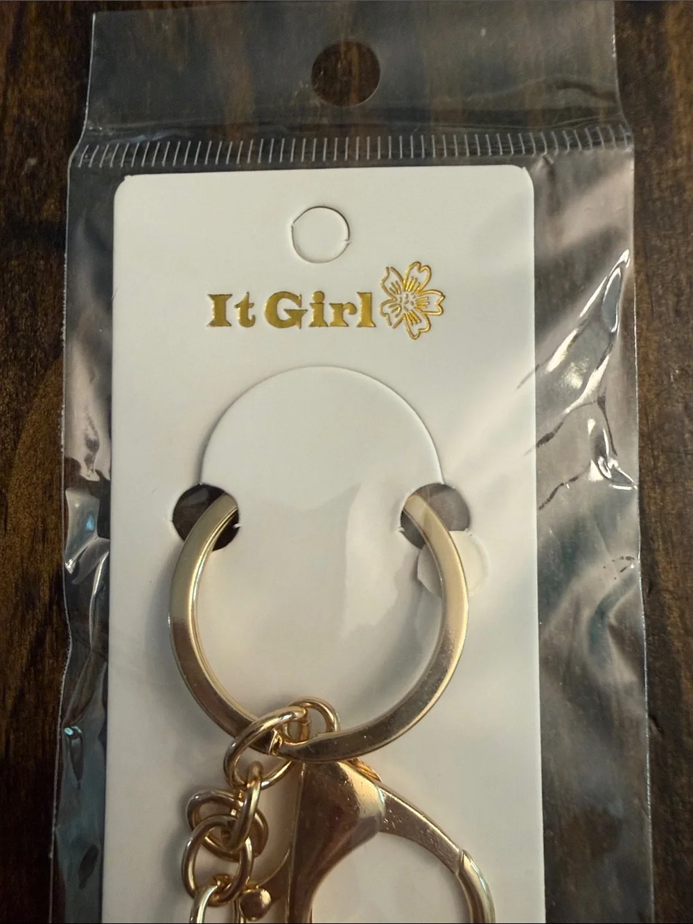 ItGirl Gold-tone Bee Rhinestone Keychain and Charm w/Black Enamel